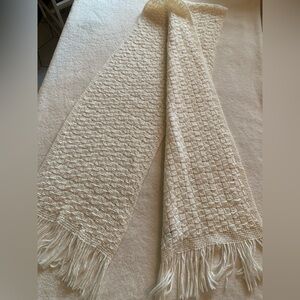 Imago Tuscia Wool Blend Italian Scarf Color Cream